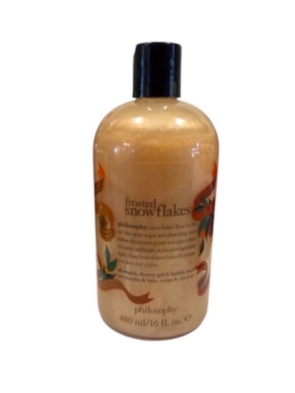 New Philosophy Frosted Snowflakes Shampoo Shower Gel Bubble Bath